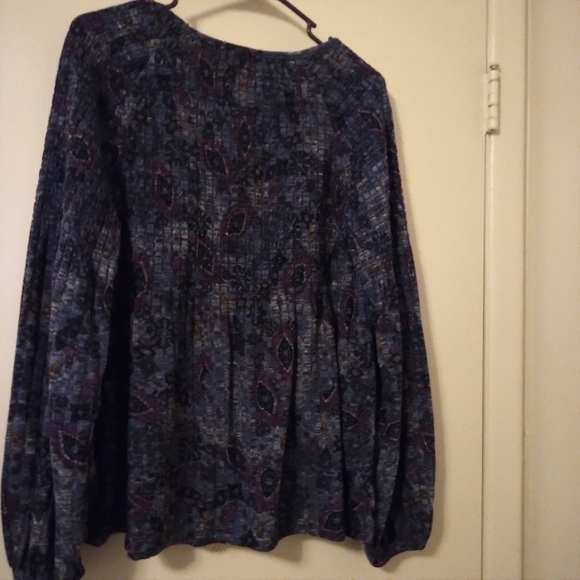 John Paul Richard Dollbaby Smocked Boho Printed T… - Picture 3 of 16